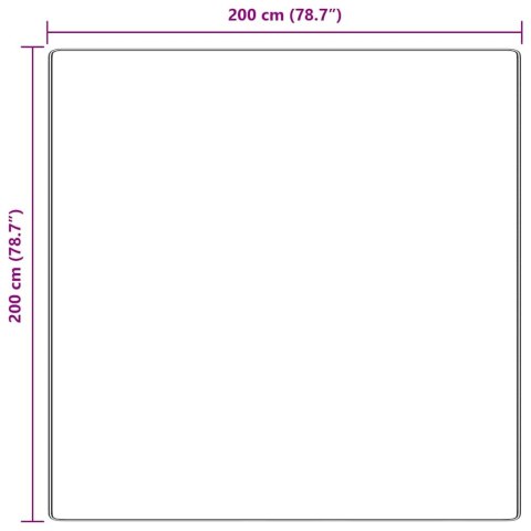 ANTYPOŚLIZGOWY DYWAN SHAGGY KREMOWY 200X 200CM PP