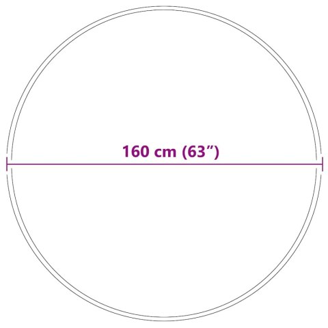 ANTYPOŚLIZGOWY DYWAN SHAGGY SZARY 160X 160CM PP