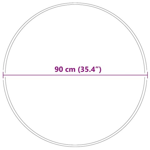 ANTYPOŚLIZGOWY DYWAN SHAGGY SZARY 90X 90CM PP