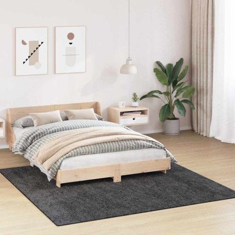 ANTYPOŚLIZGOWY DYWAN SHAGGY CIEMNO SZARY 200X 200CM PP