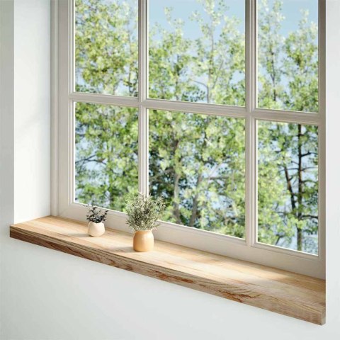 PARAPETY 2 SZT. SUROWE 110X20X2CM LITE DREWNO DĘBOWE