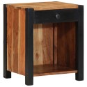 SZAFKA NOCNA 2 SZT. BRĄZOWY 40X 35X 50CM LITE DREWNO AKACJI