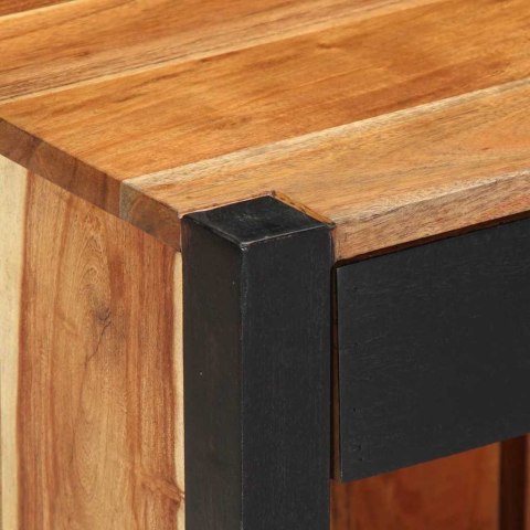 SZAFKA NOCNA 2 SZT. BRĄZOWY 40X 35X 50CM LITE DREWNO AKACJI