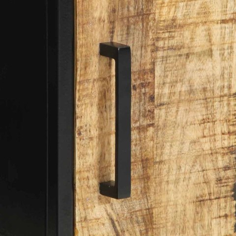 SZAFKA NOCNA 2 SZT. BRĄZOWY I CZARNY 30X 30X 40CM