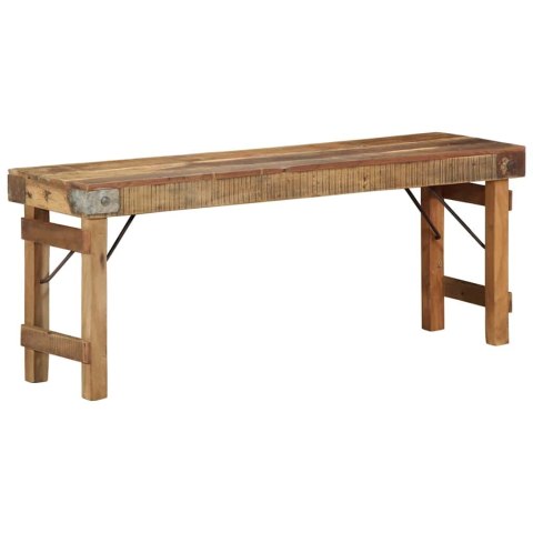 ŁAWKA NATURALNY 110X 35X 46CM STARE DREWNO Z RECYKLINGU