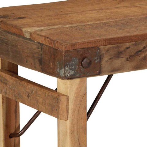 ŁAWKA NATURALNY 110X 35X 46CM STARE DREWNO Z RECYKLINGU