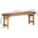 ŁAWKA NATURALNY 110X 35X 46CM STARE DREWNO Z RECYKLINGU