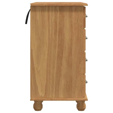 BIURKO DO PISANIA Z SZUFLADĄ ASKIM BRĄZOWY 95X40X75CM