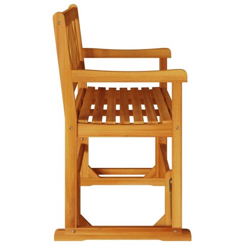 ŁAWKA HUŚTAWKA BRĄZOWY 110X 59X 97CM LITE DREWNO AKACJI