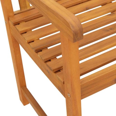 ŁAWKA OGRODOWA BRĄZOWY 180X 56X 90CM LITE DREWNO AKACJI