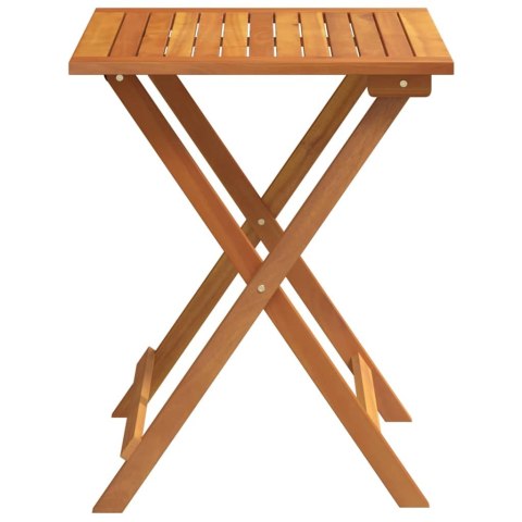 STÓŁ OGRODOWY NATURALNY 60X 60X 72CM LITE DREWNO AKACJI