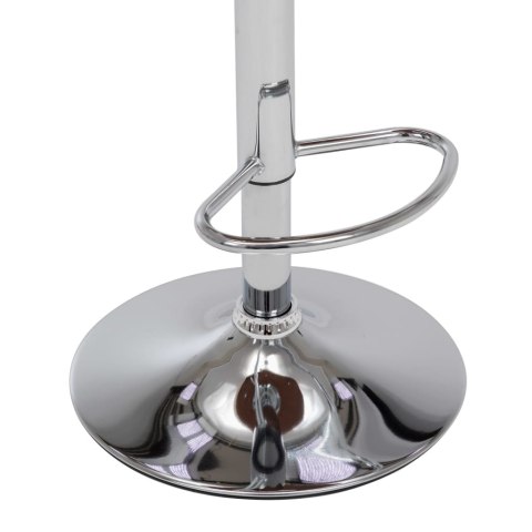 STOŁKI BAROWE 2 SZT. SZARE GIĘTE DREWNO I TKANINA