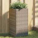 DONICE OGRODOWE 2 SZT. SZARE 30X30X60CM RATTAN PE