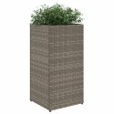DONICE OGRODOWE 2 SZT. SZARE 30X30X60CM RATTAN PE