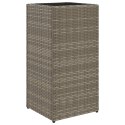 DONICE OGRODOWE 2 SZT. SZARE 30X30X60CM RATTAN PE