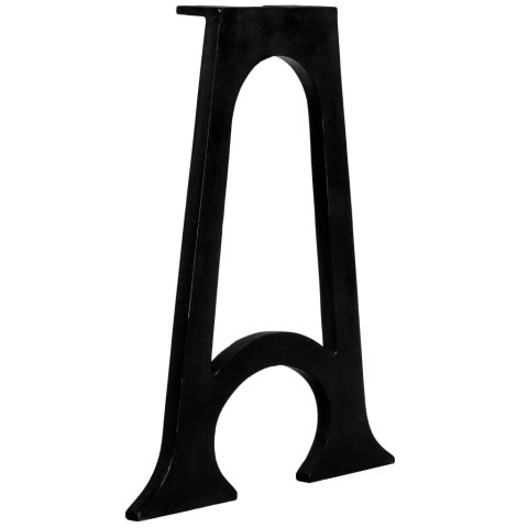 NOGI DO STOŁU JADALNIANEGO 2 SZT. KSZTAŁT LITERY A ŻELIWO