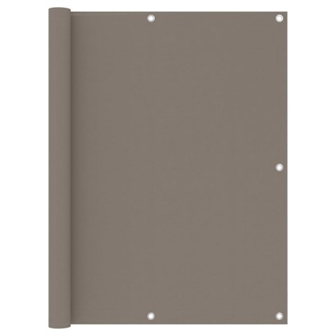 PARAWAN BALKONOWY KOLOR TAUPE 120X600CM TKANINA OXFORD