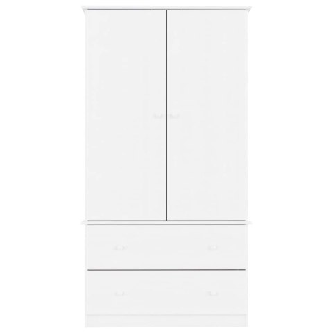 SZAFA ALTA BIAŁA 90X55X170CM LITE DREWNO SOSNOWE