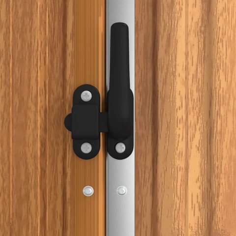 SZOPA OGRODOWA BRĄZOWA 161X89X161CM STAL GALWANIZOWANA