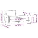 2-OSOBOWA SOFA CZARNA 140CM SZTUCZNA SKÓRA