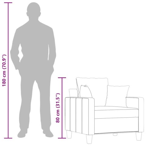 FOTEL CIEMNOSZARY 60CM OBITY TKANINĄ