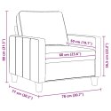 FOTEL JASNOSZARY 60CM OBITY TKANINĄ