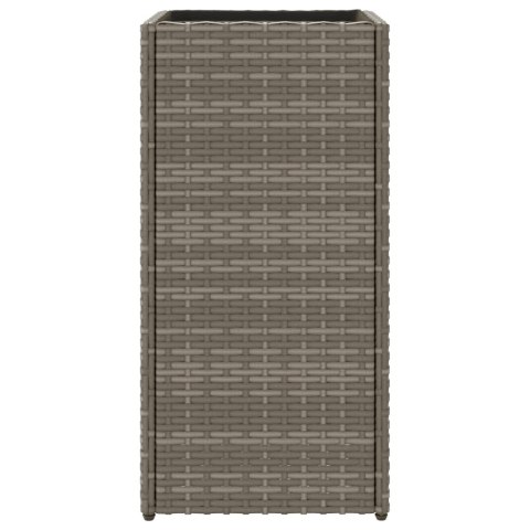DONICA OGRODOWA OGRODOWA SZARA 30X30X60CM RATTAN PE