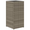 DONICA OGRODOWA OGRODOWA SZARA 30X30X60CM RATTAN PE