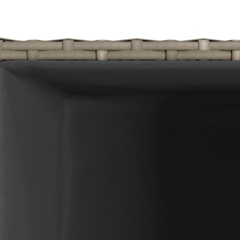 DONICA OGRODOWA OGRODOWA SZARA 30X30X60CM RATTAN PE