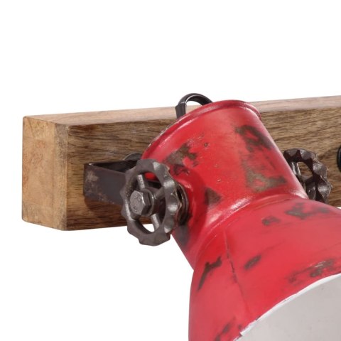 KINKIET 25 W POSTARZANY CZERWONY 65X25CM E27