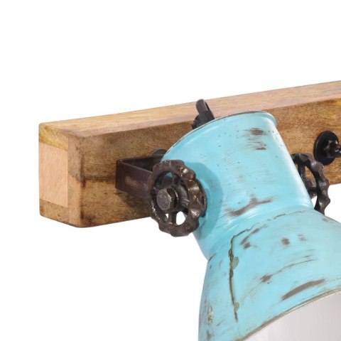 KINKIET 25 W POSTARZANY NIEBIESKI 65X25CM E27