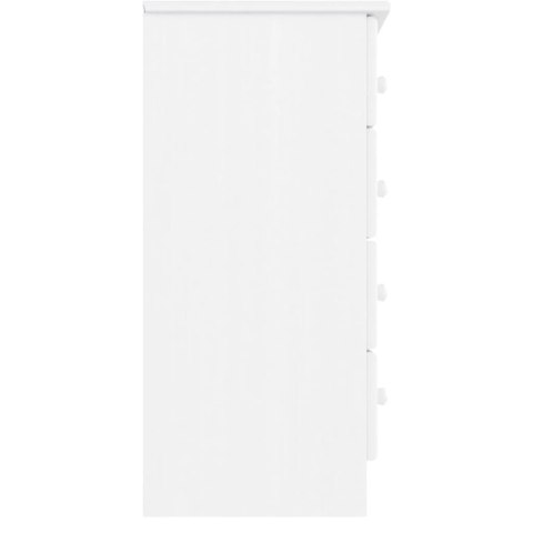 KOMODA ALTA BIAŁA 77X35X73CM DREWNO SOSNOWE