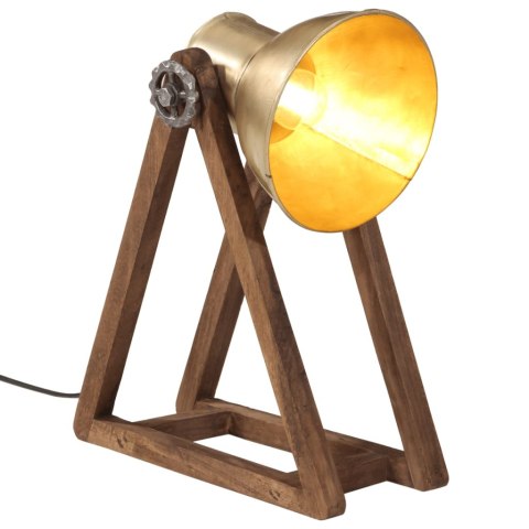 LAMPA STOŁOWA 25 W ANTYCZNY MOSIĄDZ 30X17X40CM E27