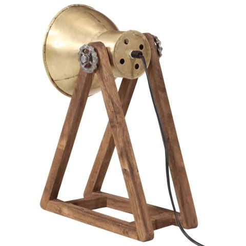 LAMPA STOŁOWA 25 W ANTYCZNY MOSIĄDZ 30X17X40CM E27