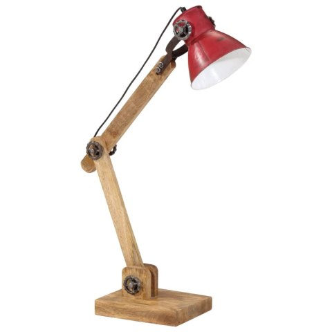 LAMPA STOŁOWA 25 W POSTARZANY CZERWONY 23X18X96CM E27