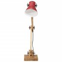 LAMPA STOŁOWA 25 W POSTARZANY CZERWONY 23X18X96CM E27