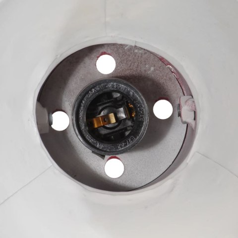 LAMPA STOŁOWA 25 W POSTARZANY CZERWONY 23X18X96CM E27