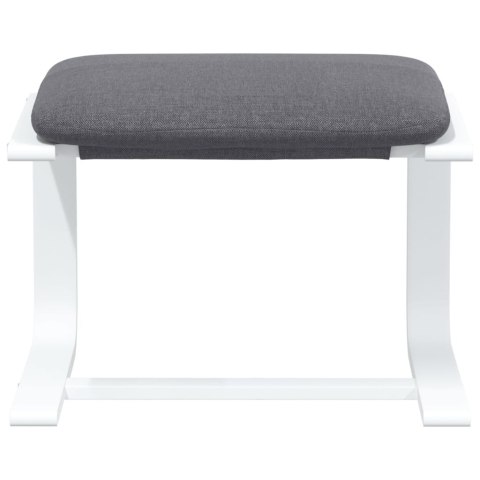 PODNÓŻEK CIEMNOSZARY 51X41X40CM TAPICEROWANY TKANINĄ