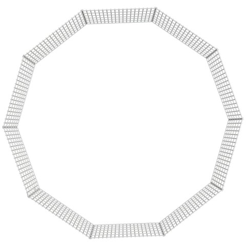KOJEC DLA ZWIERZĄT 10 PANELI 54X60CM GALWANIZOWANE ŻELAZO