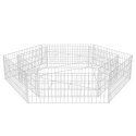 PODWYŻSZONA DONICA OGRODOWA GABIONOWA SZEŚCIOKĄTA 200X173X40CM