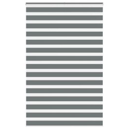 ROLETA ZEBRA CIEMNOSZARA SZEROKOŚĆ TKANINY 140,9CM POLIESTER