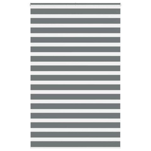 ROLETA ZEBRA CIEMNOSZARA SZEROKOŚĆ TKANINY 140,9CM POLIESTER