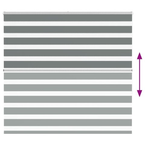 ROLETA ZEBRA CIEMNOSZARA SZEROKOŚĆ TKANINY 155,9CM POLIESTER