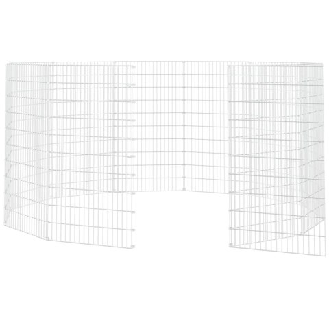 WYBIEG DLA ZWIERZĄT Z WOLNYM WYBIEGIEM 12 PANELI 54X 100CM OCYNKOWANE ŻELAZO