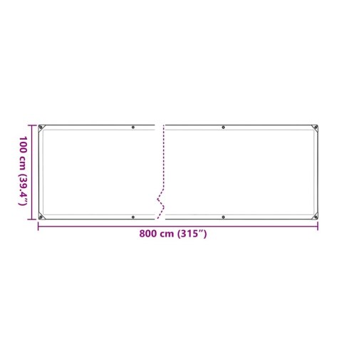OSŁONA ROŚLIN Z OCZKAMI 1X8M POLIETYLEN