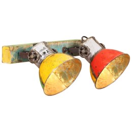 VidaXL Industrialna lampa ścienna, kolorowa, 45x25 cm, E27