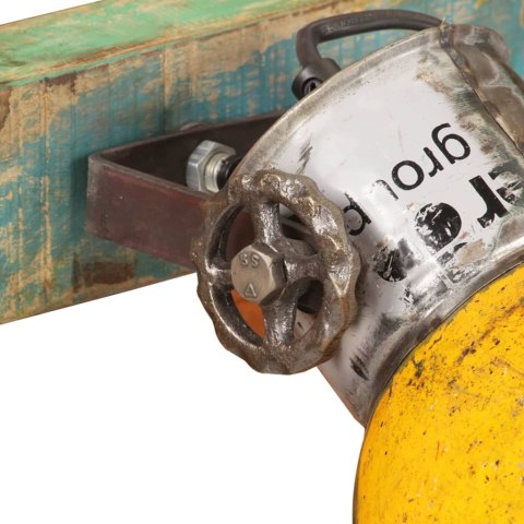 VidaXL Industrialna lampa ścienna, kolorowa, 45x25 cm, E27