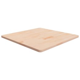 KWADRATOWY BLAT DO STOLIKA 80X80X2,5 CM SUROWE DREWNO DĘBOWE