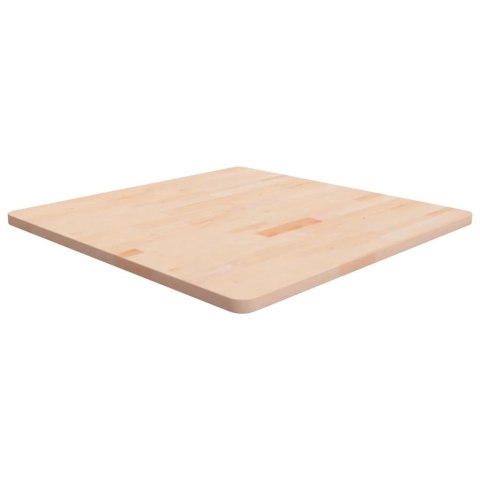 KWADRATOWY BLAT DO STOLIKA 80X80X2,5 CM SUROWE DREWNO DĘBOWE