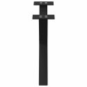 NOGI DO STOLIKA KAWOWEGO W KSZTAŁCIE LITERYX2 SZT. CZARNE 50X(30-31)CM STAL